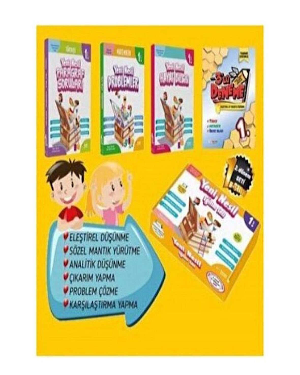1. Sınıf Yeni Nesil Set (4 Kitap)