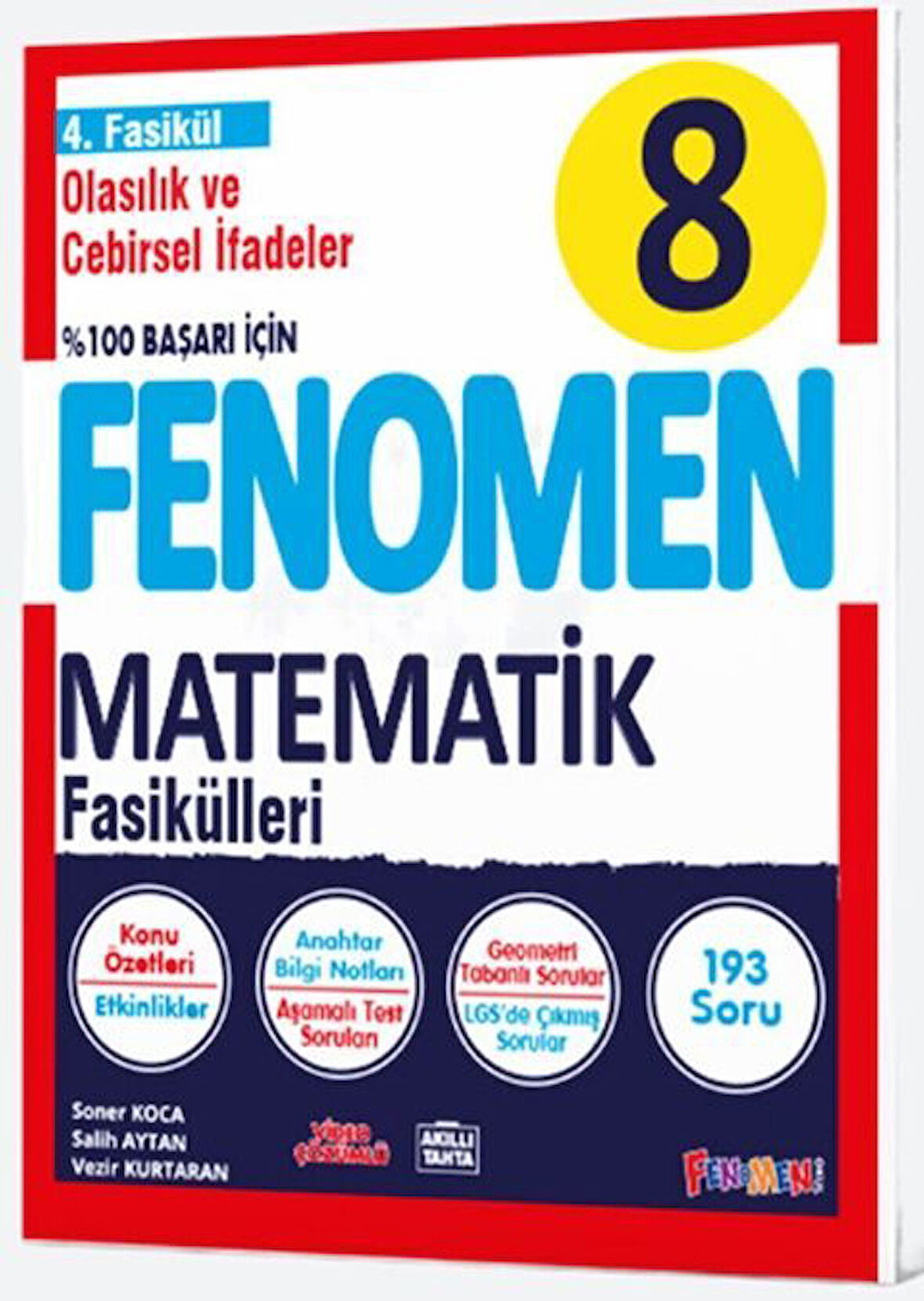 Fenomen Okul Yayınları 8. Sınıf Olasıılık ve Cebirsel İfadeler Fenomen Fasikülü