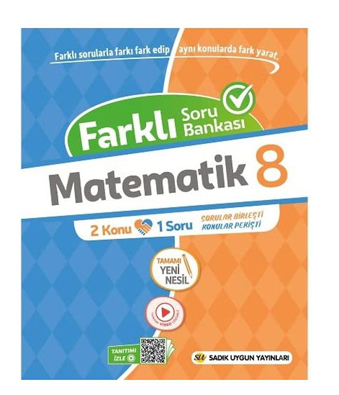 8. Sınıf Farklı Soru Bankası Matematik Sadık Uygun Yayınları