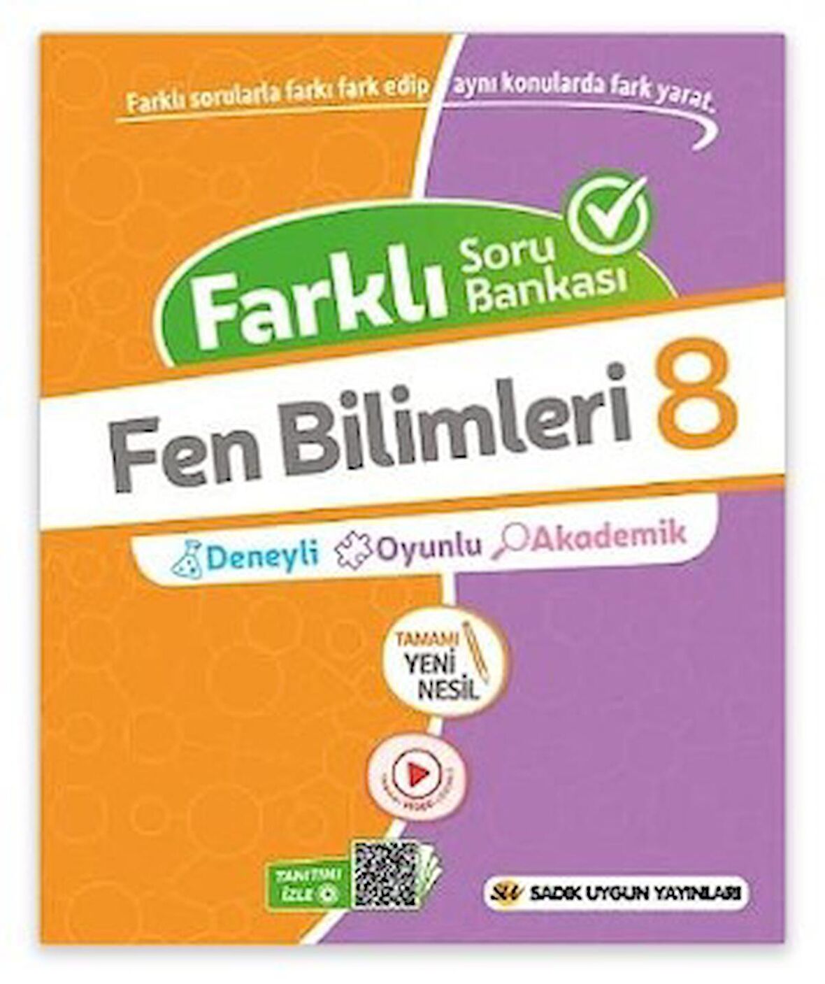 8. Sınıf Farklı Soru Bankası Fen Bilimleri Sadık Uygun Yayınları