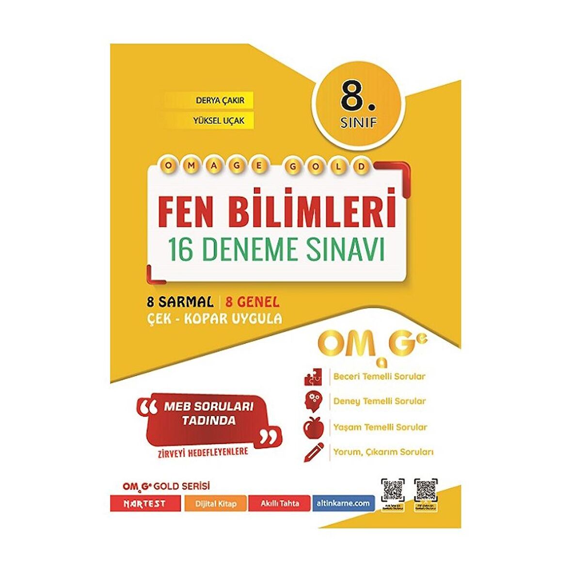 8. Sınıf Omage Gold Fen Bilimleri 16 Deneme Sınavı