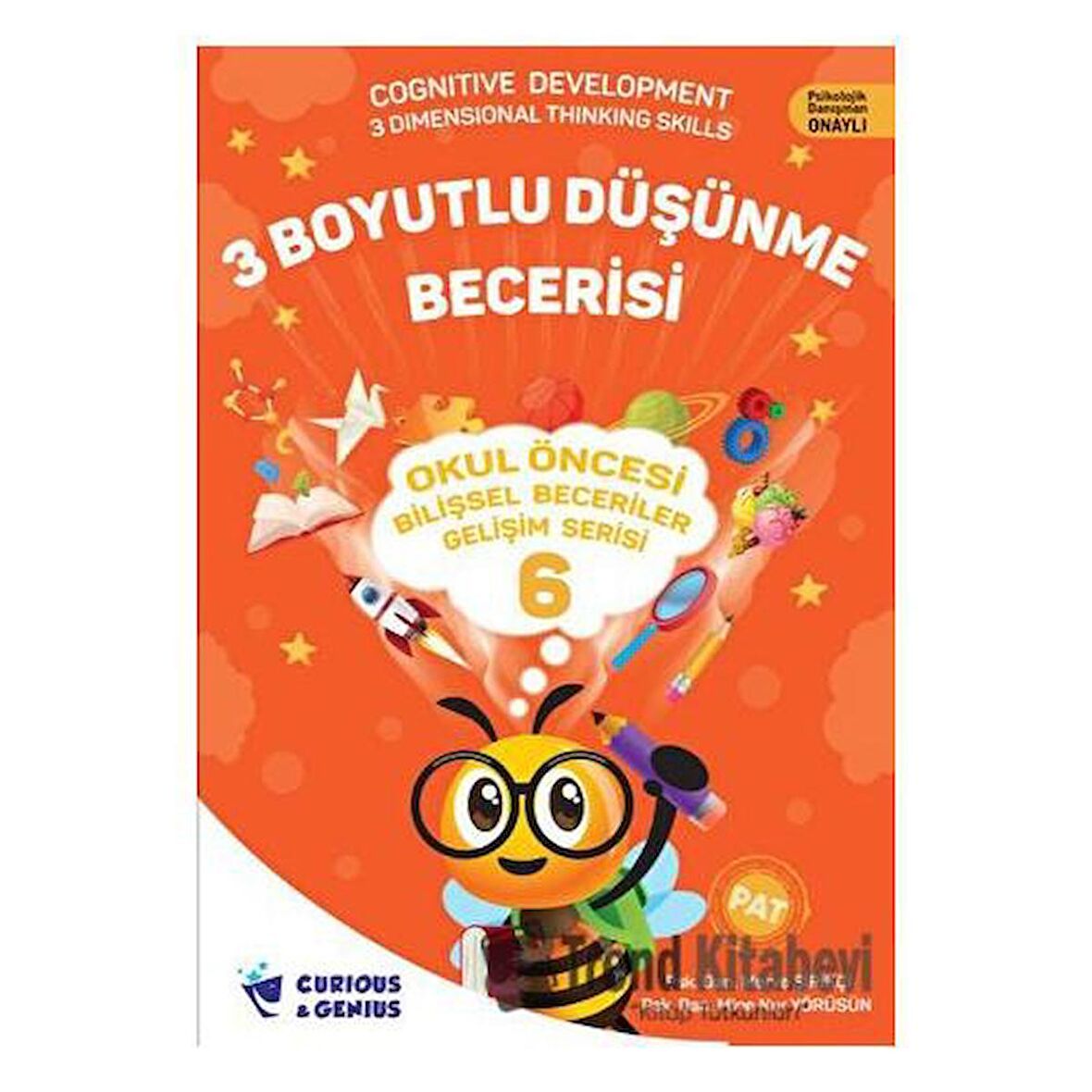 Okul Öncesi Bilişsel Beceriler Gelişim Serisi - 3 Boyutlu Düşünme Becerisi Curious and Genius