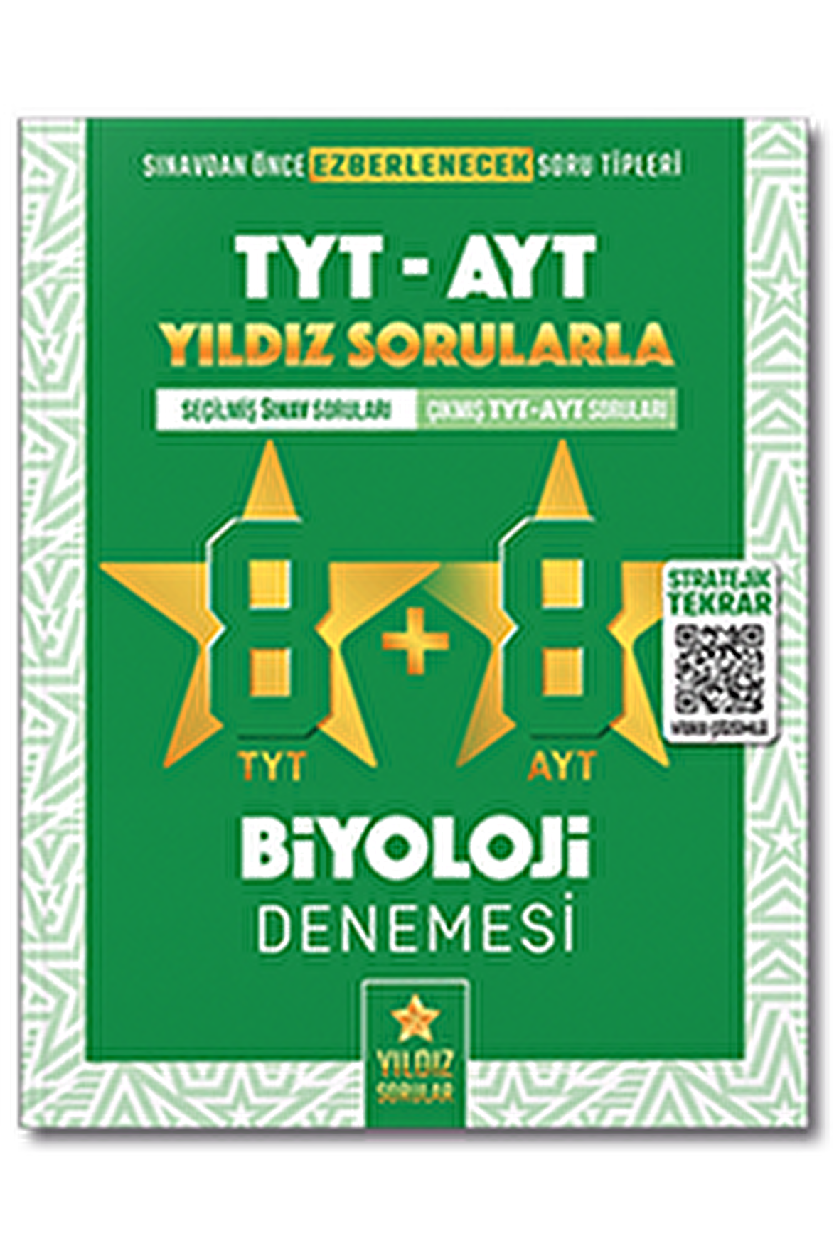 TYT AYT Biyoloji 8+8 Deneme Yıldız Sorular Yayınları