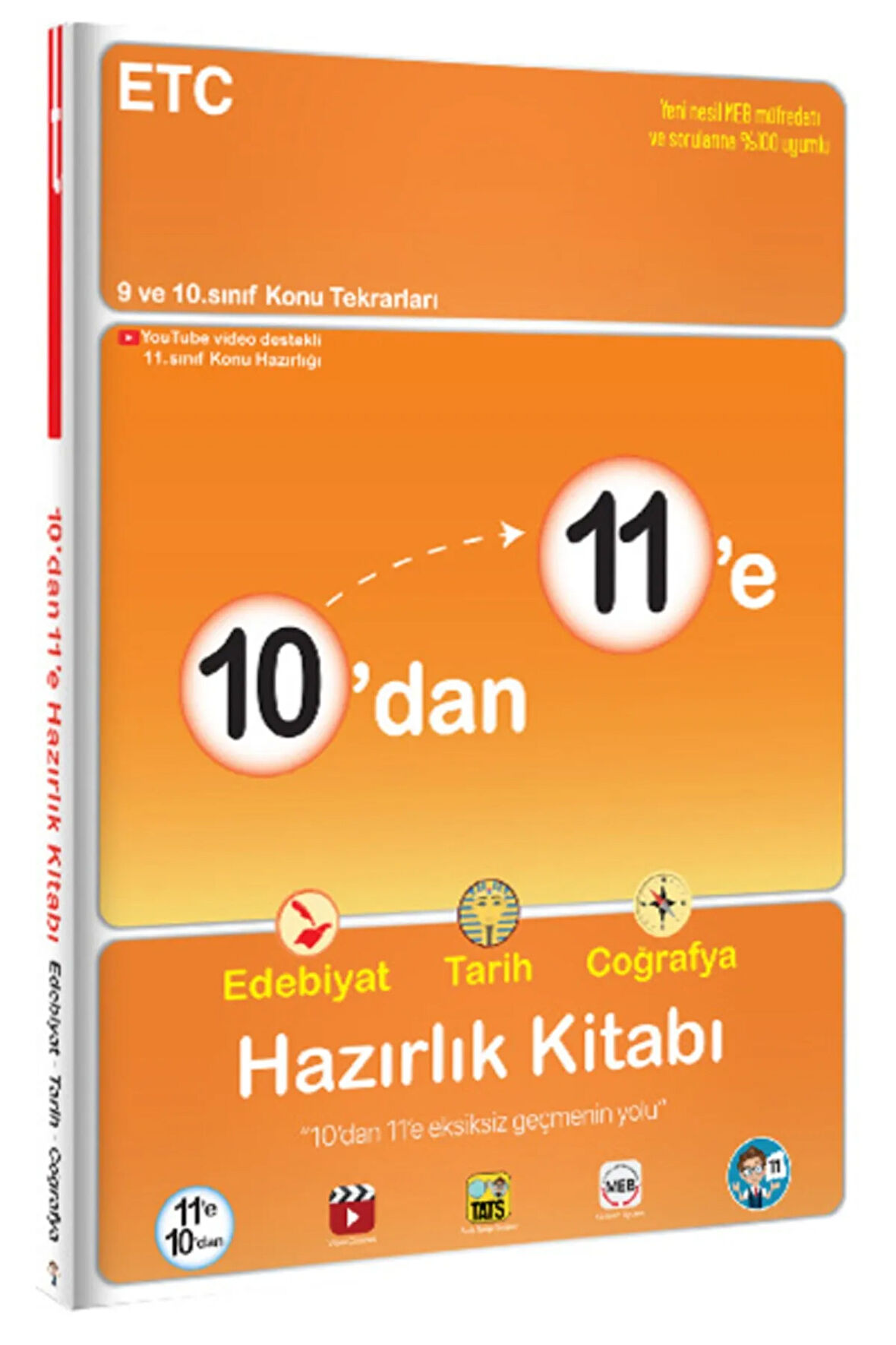 Güncel Baskı 10'dan 11'e Edebiyat Tarih Coğrafya Hazırlık Kitabı