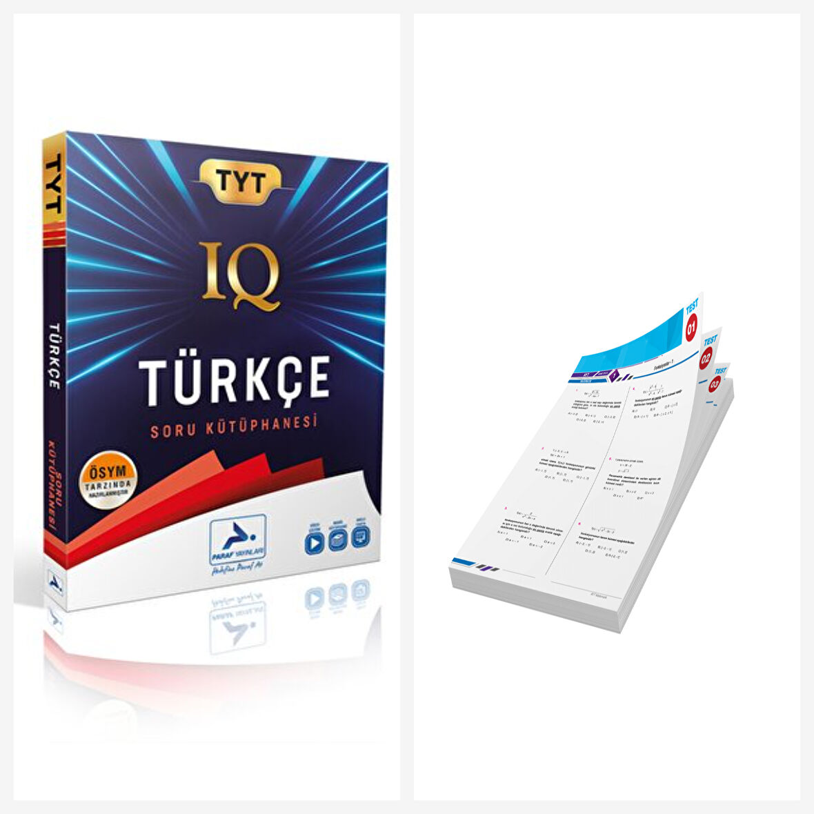 Paraf Yayınları Tyt Iq Türkçe Soru Kütüphanesi & TYT-AYT Yaprak Test Hediyeli