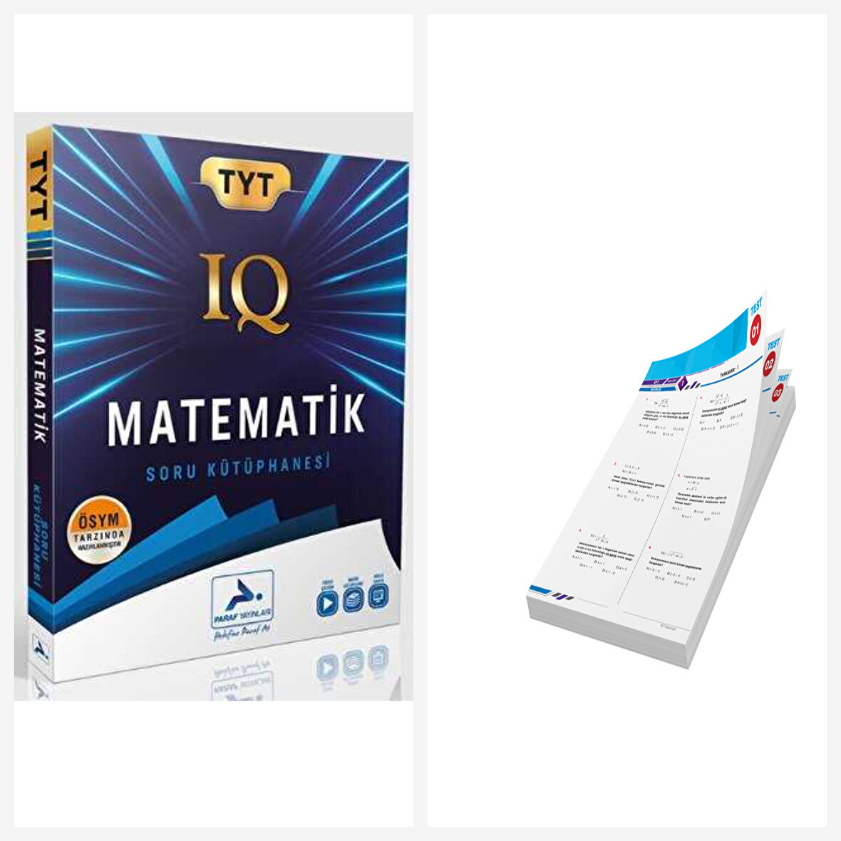 Paraf Yayınları Tyt Iq Matematik Soru Kütüphanesi & TYT-AYT Yaprak Test Hediyeli