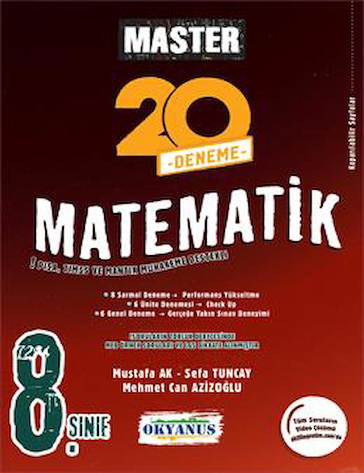 8. Sınıf Master 20 Matematik Denemesi  Okyanus Yayınları