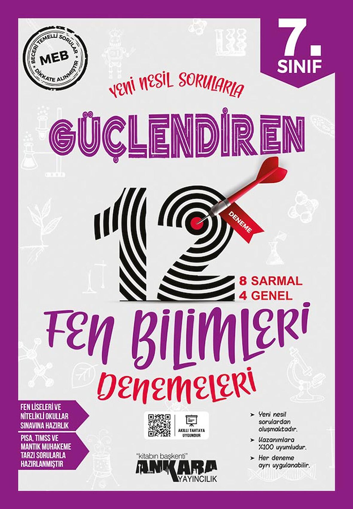 7. Sınıf Fen Bilimleri Güçlendiren 12 Deneme Sınavı