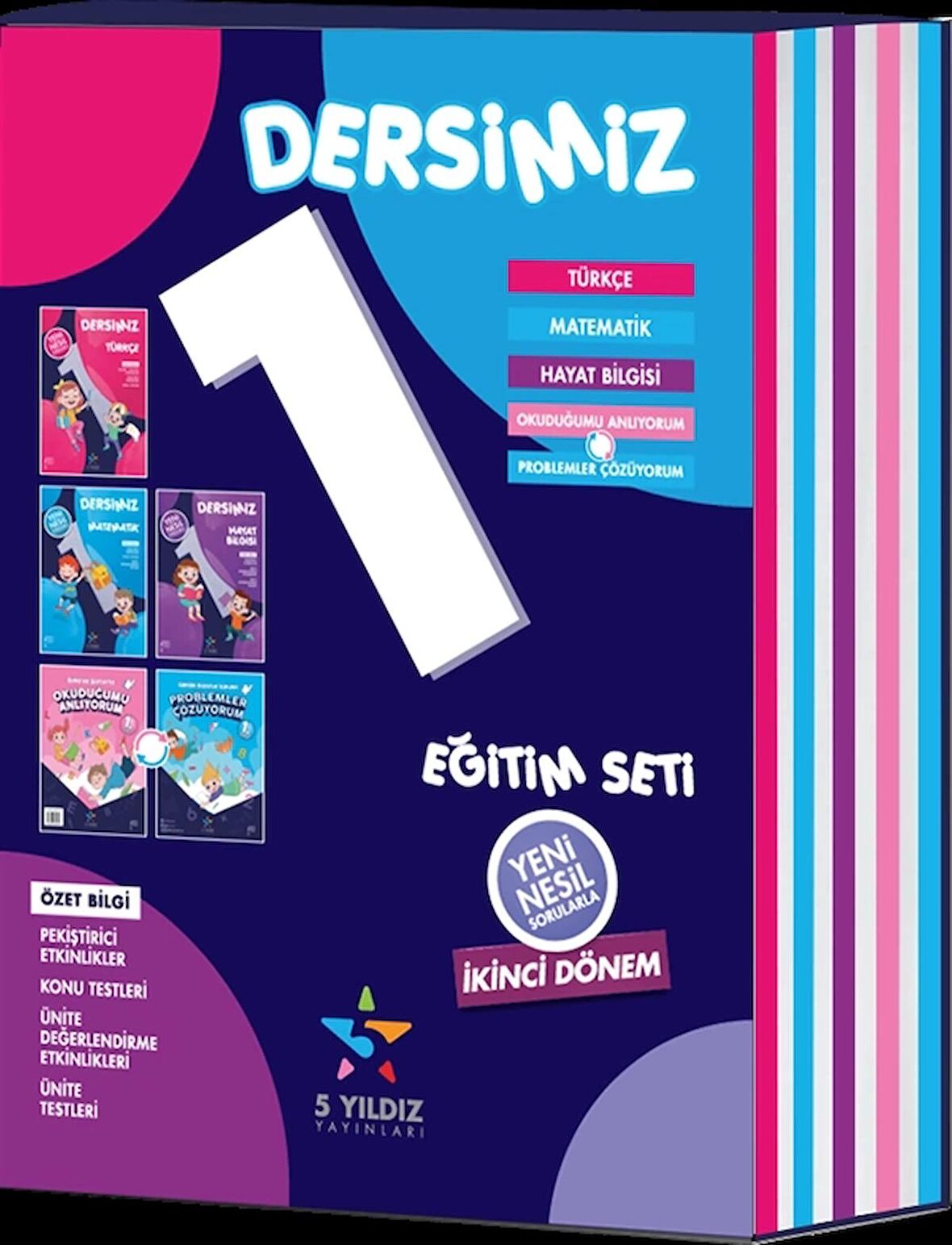 5 Yıldız Yayınları 1.Sınıf 2.Dönem Tüm Dersler Seti