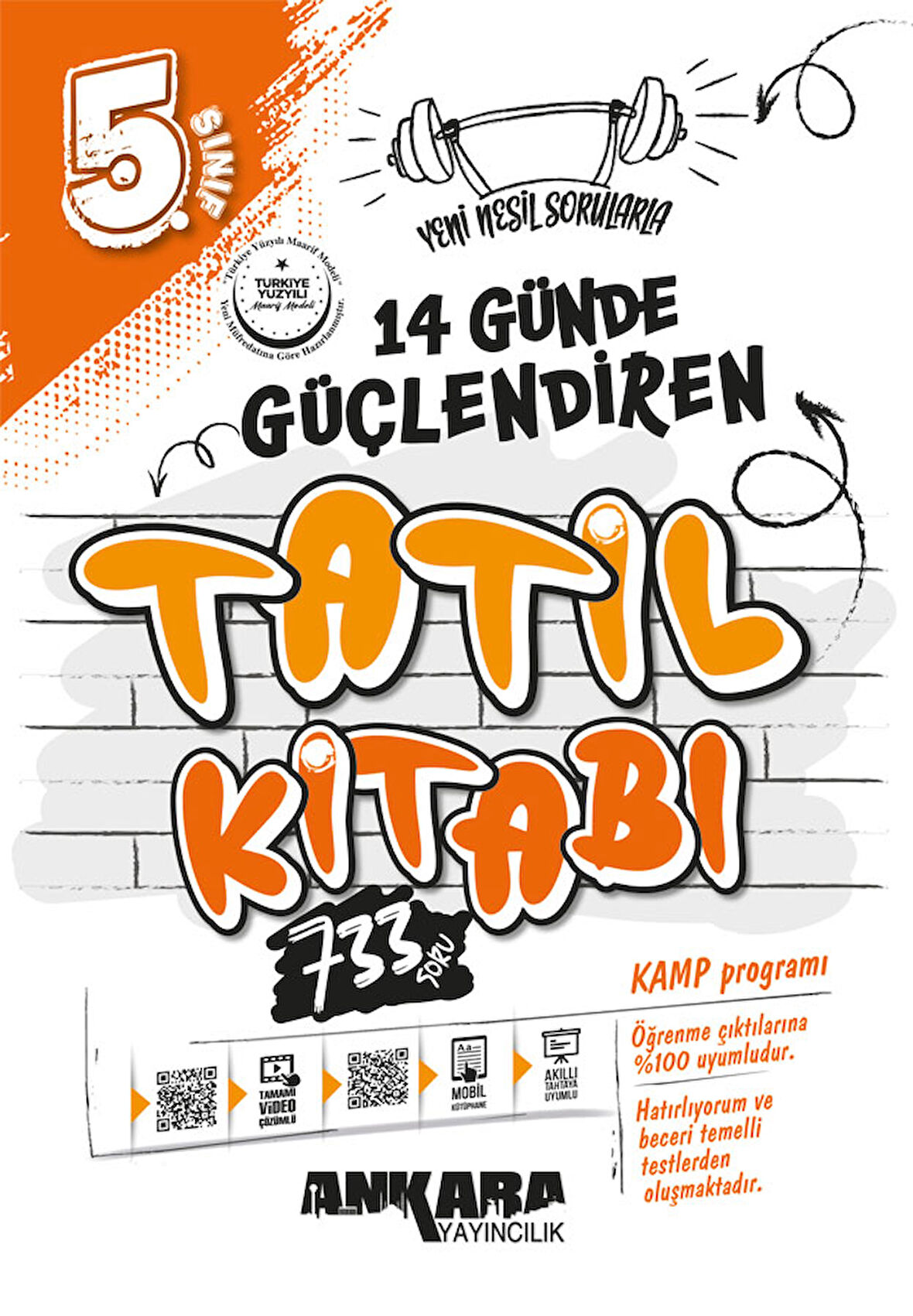 Ankara Yayıncılık 5. Sınıf 14 Günde Güçlendiren Tatil Kitabı