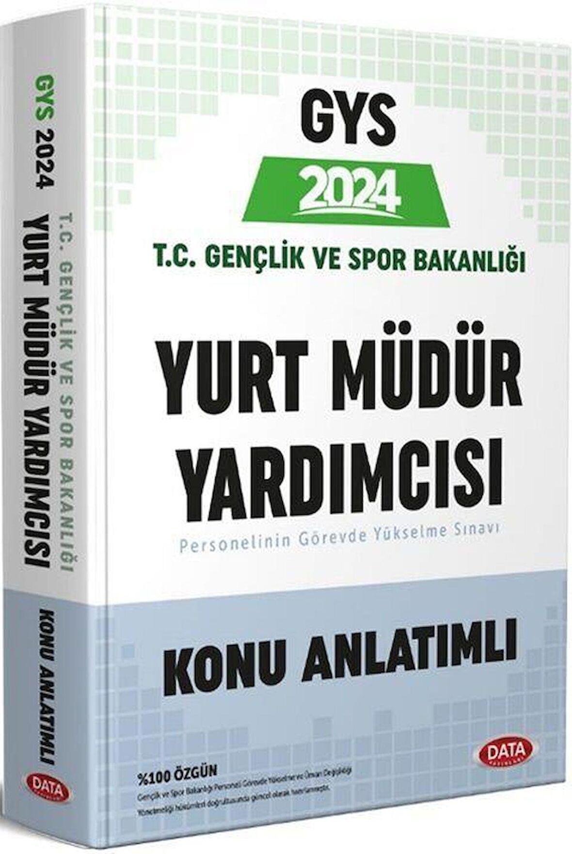2024 GYS Gençlik ve Spor Bakanlığı Yurt Müdür Yardımcısı Konu Anlatımlı Hazırlık Kitabı Data