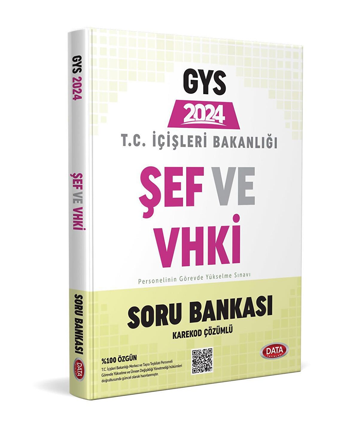 Data 2024 GYS İçişleri Bakanlığı Şef ve VHKİ Soru Bankası Görevde Yükselme Data Yayınları