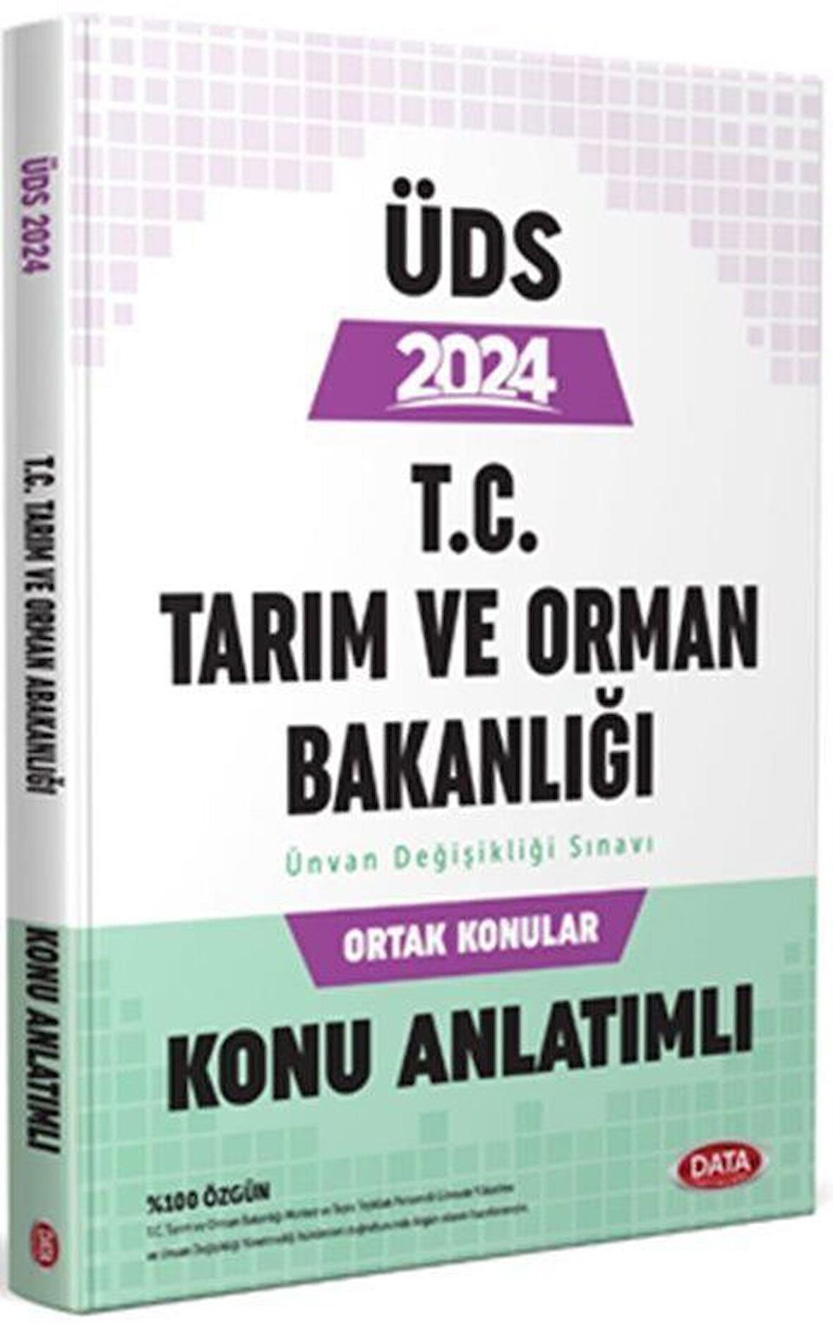 2024 UDS Tarım ve Orman Bakanlığı Ortak Konular Hazırlık Kitabı Unvan Değişikliği Data Yayınları