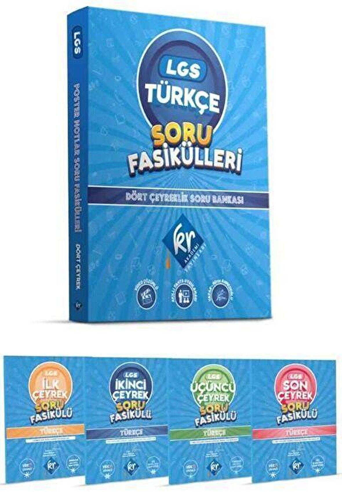 8. Sınıf LGS Türkçe Soru Fasikülleri Dört Çeyreklik Soru Bankası