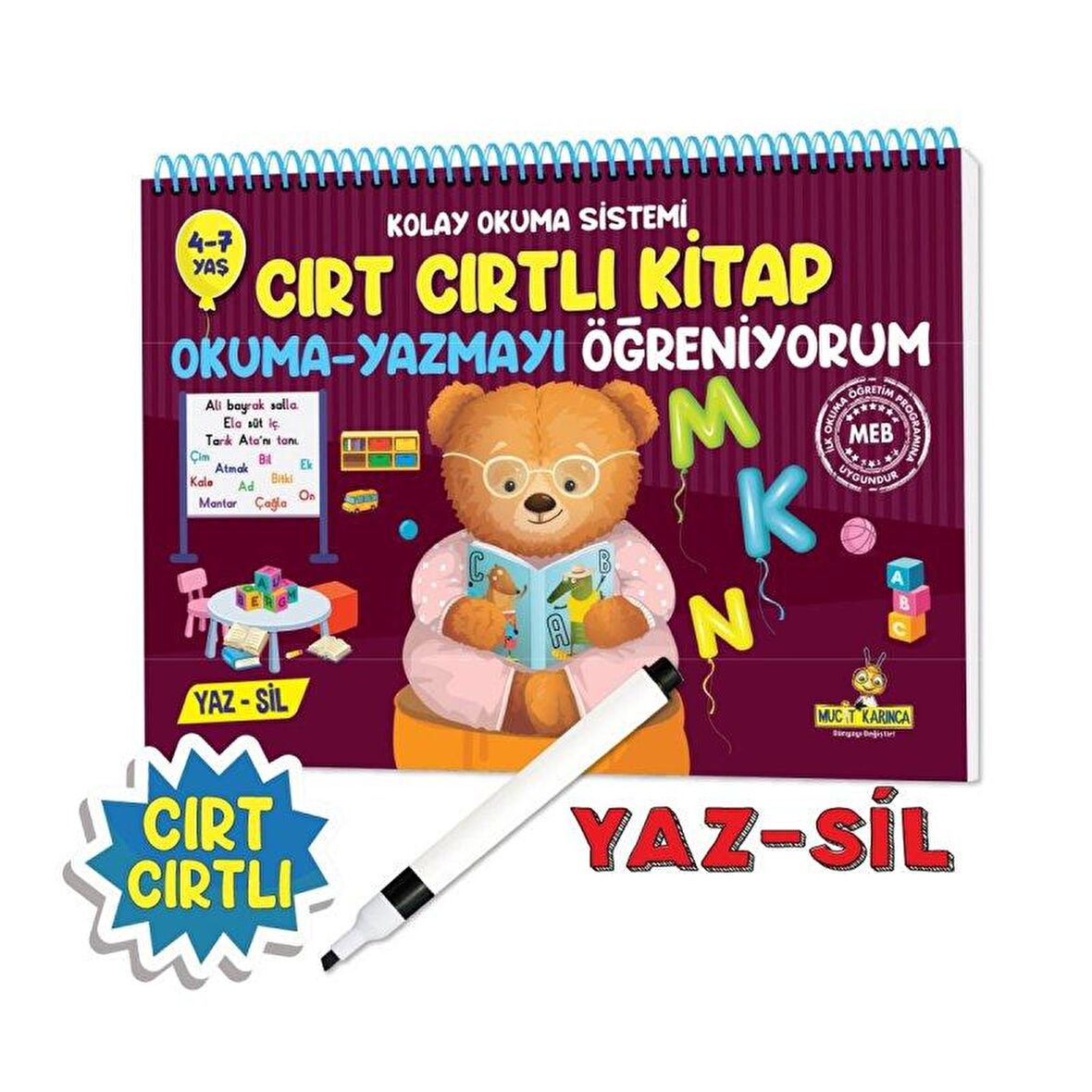 Cırt Cırtlı Kitap Okuma - Yazmayı Öğreniyorum