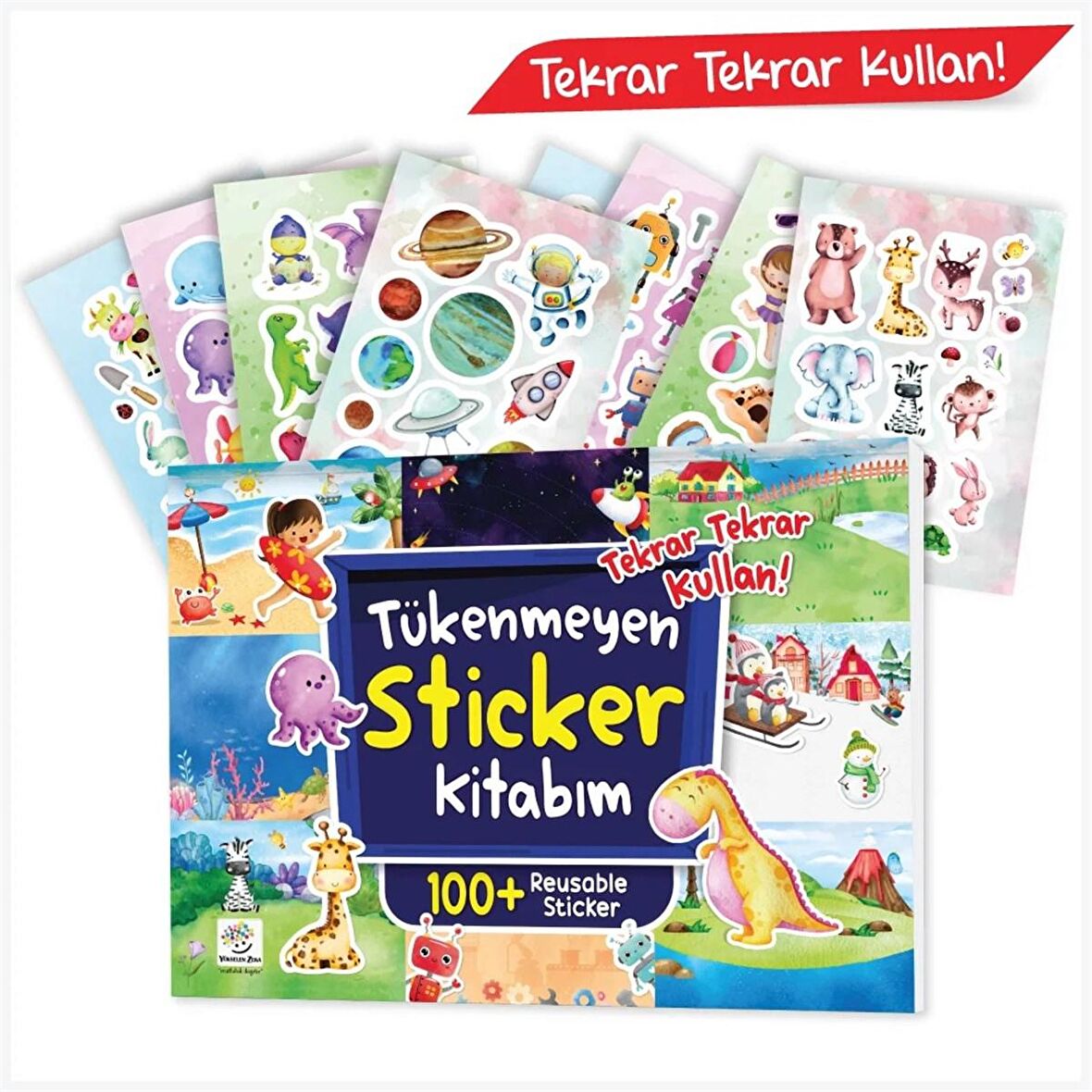 Tükenmeyen Sticker Kitabım (100+ Tekrar Tekrar Kullanılabilen Sticker)