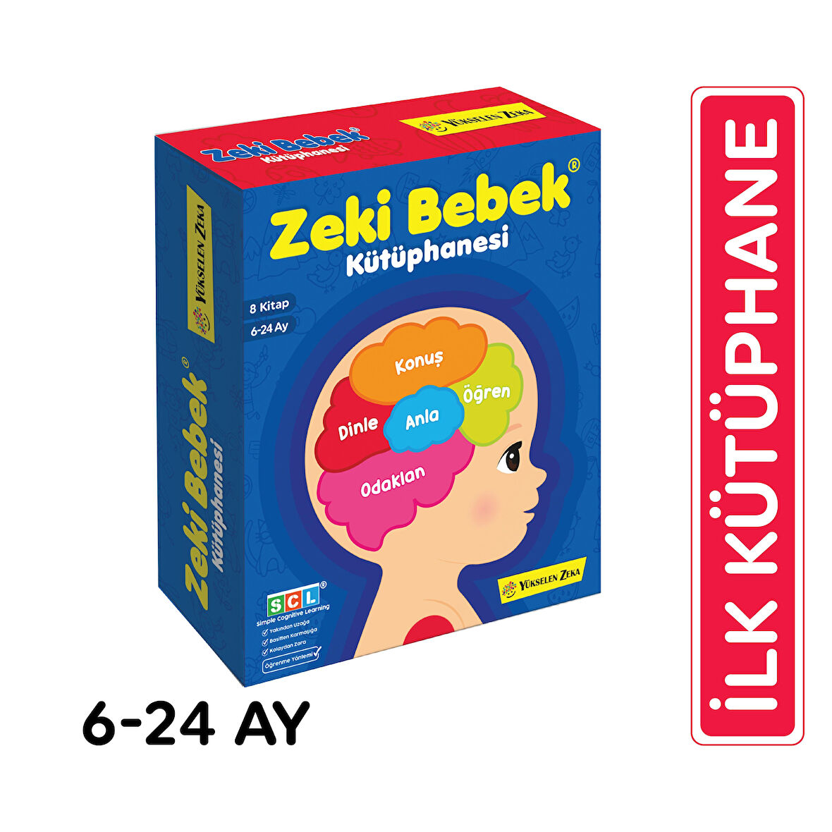 Zeki Bebek Kütüphanesi 8'li Set (6-24 Ay)