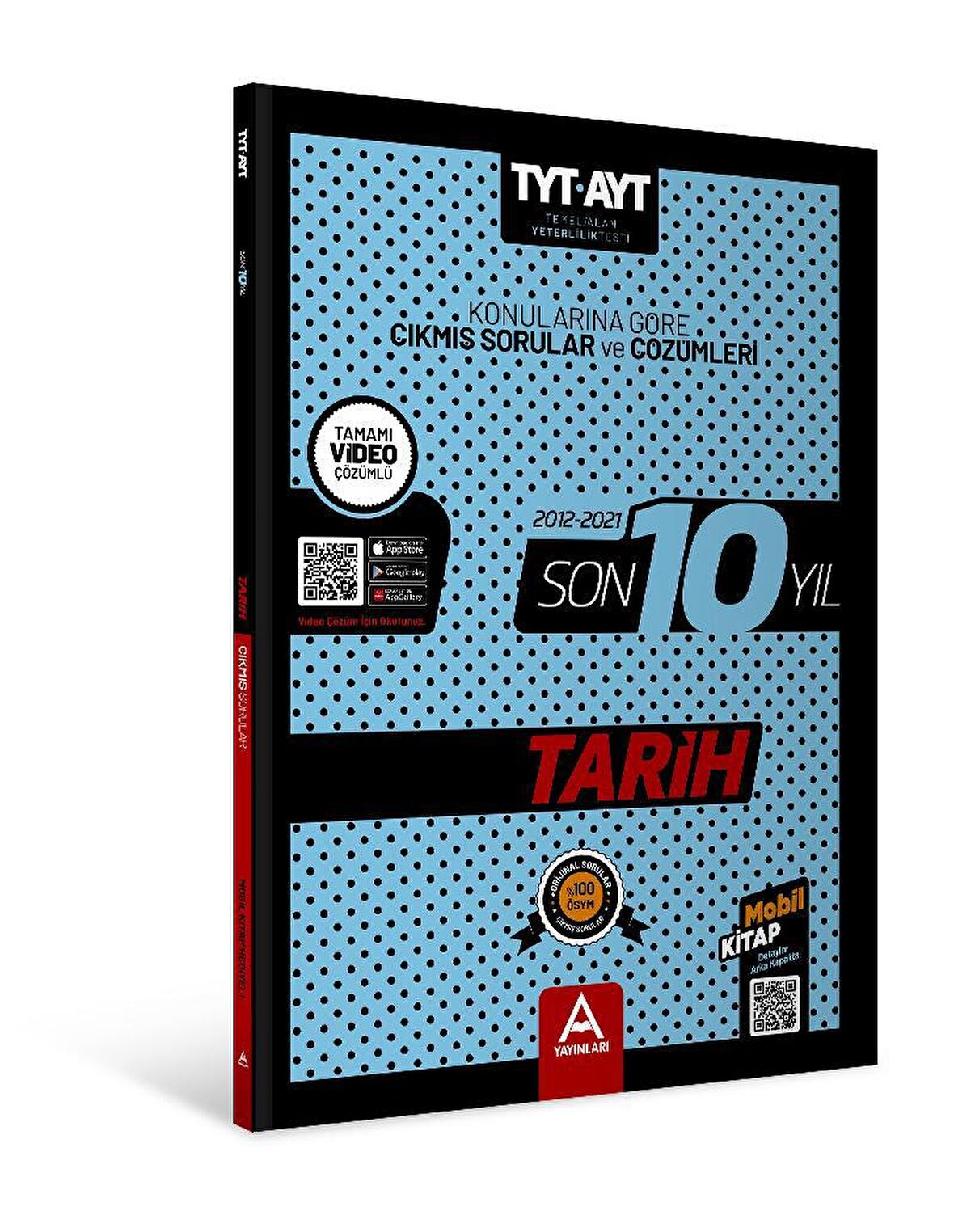 A Yayınları TYT AYT Tarih Son 10 Yıl Çıkmış Sorular 2012-2021
