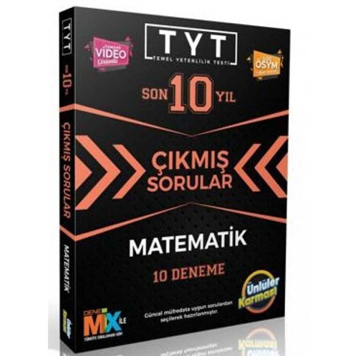 YKS TYT Matematik Son 10 Yıl Çıkmış Sorular 10 Deneme