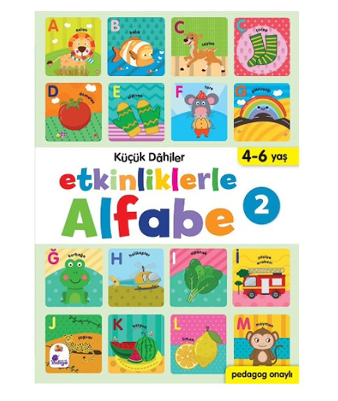 İndigo - Küçük Dahiler Etkinliklerle Alfabe-2 4-6 Yaş ve Benekli Boyama 005848