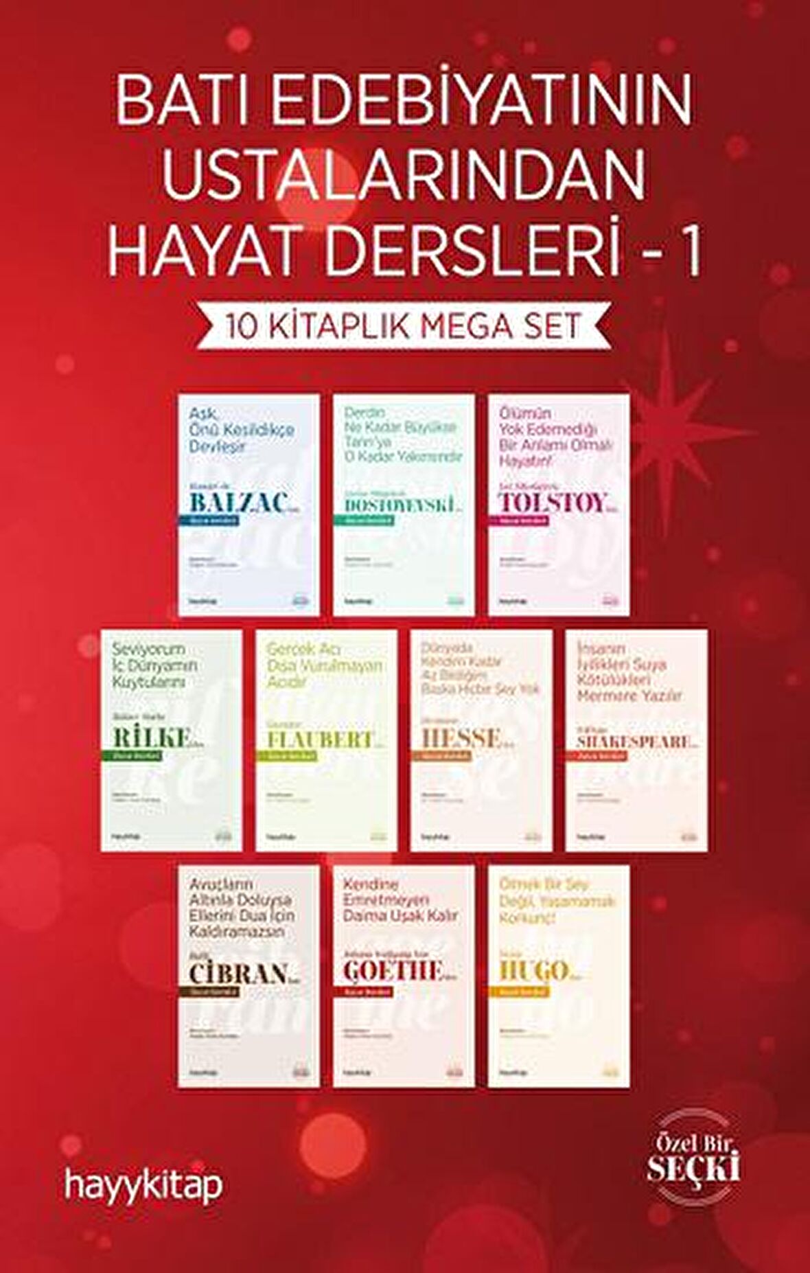 Batı Edebiyatının Ustalarından Hayat Dersleri - 1 (10 Kitap)