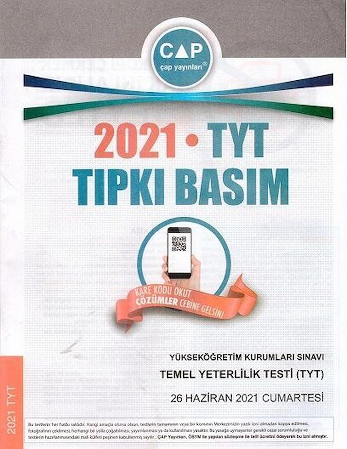 2021 TYT Deneme Tıpkı Basım