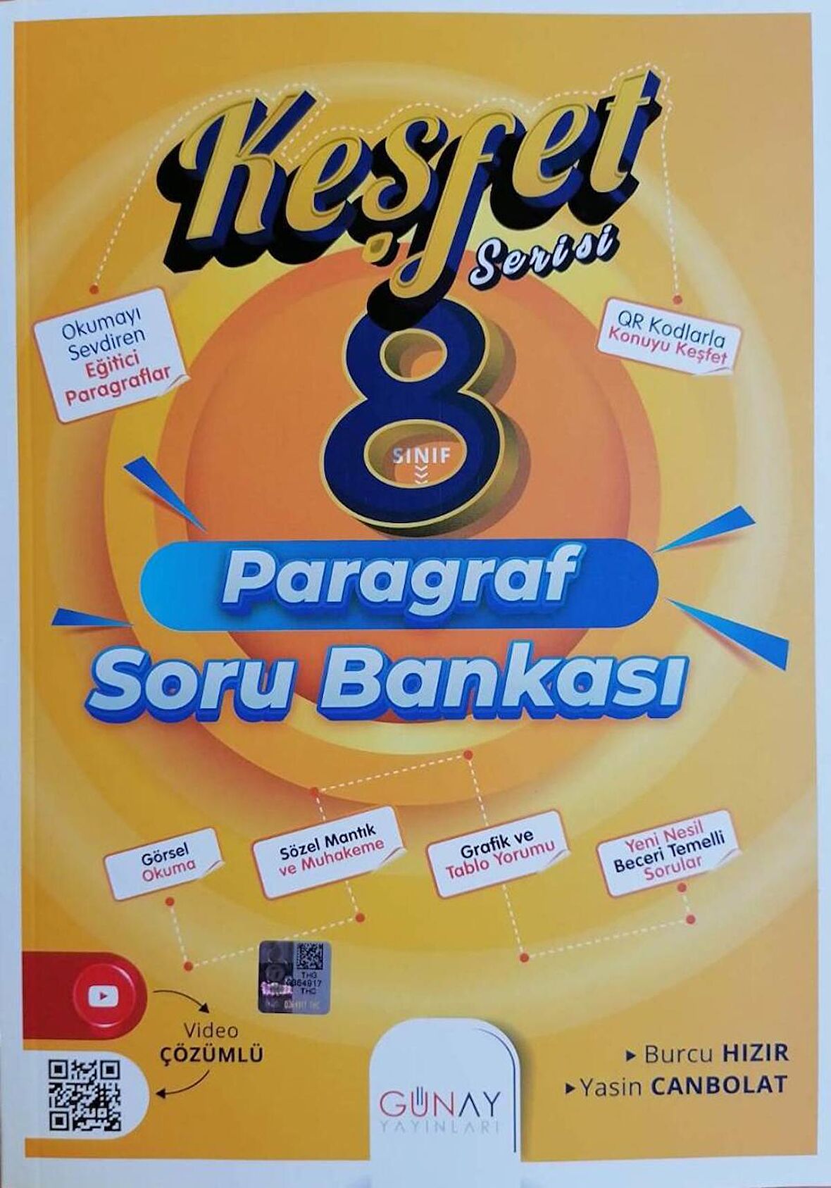 8.Sınıf LGS Keşfet Paragraf Soru Bankası - günay 8 keşfet