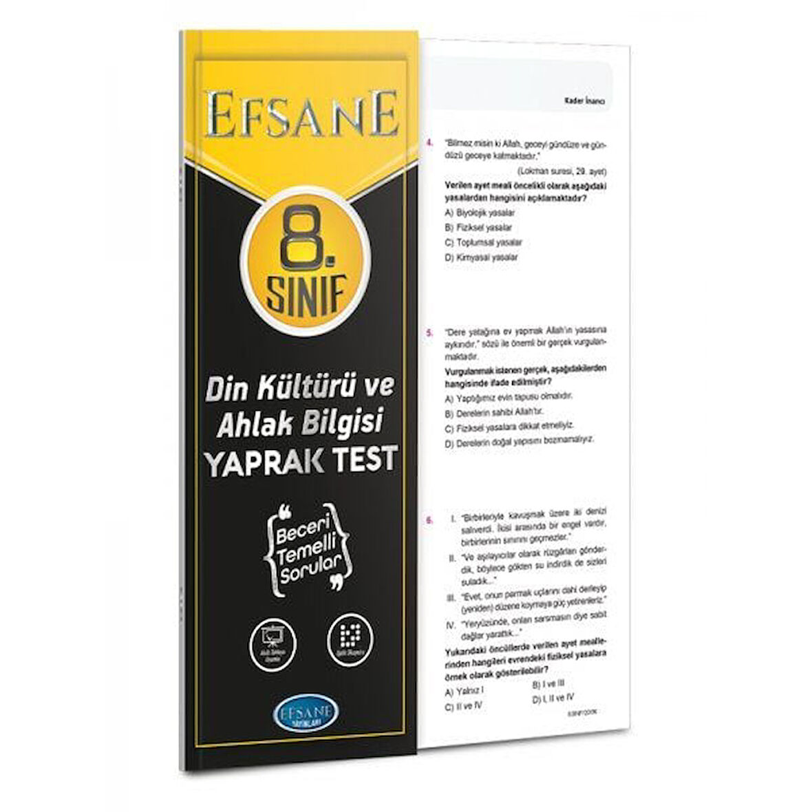 8. Sınıf Din Kültürü Ve Ahlak Bilgisi Yaprak Test