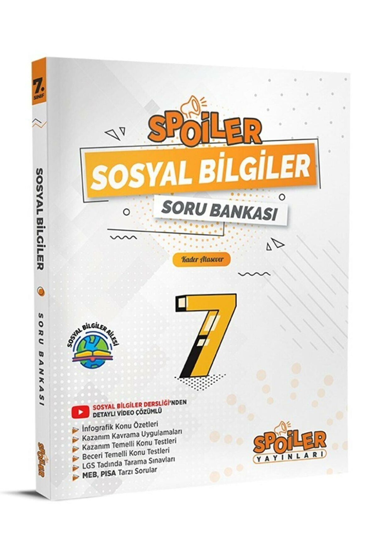 7. Sınıf Sosyal Bilgiler Spoiler Soru Bankası Spoiler Yayınları