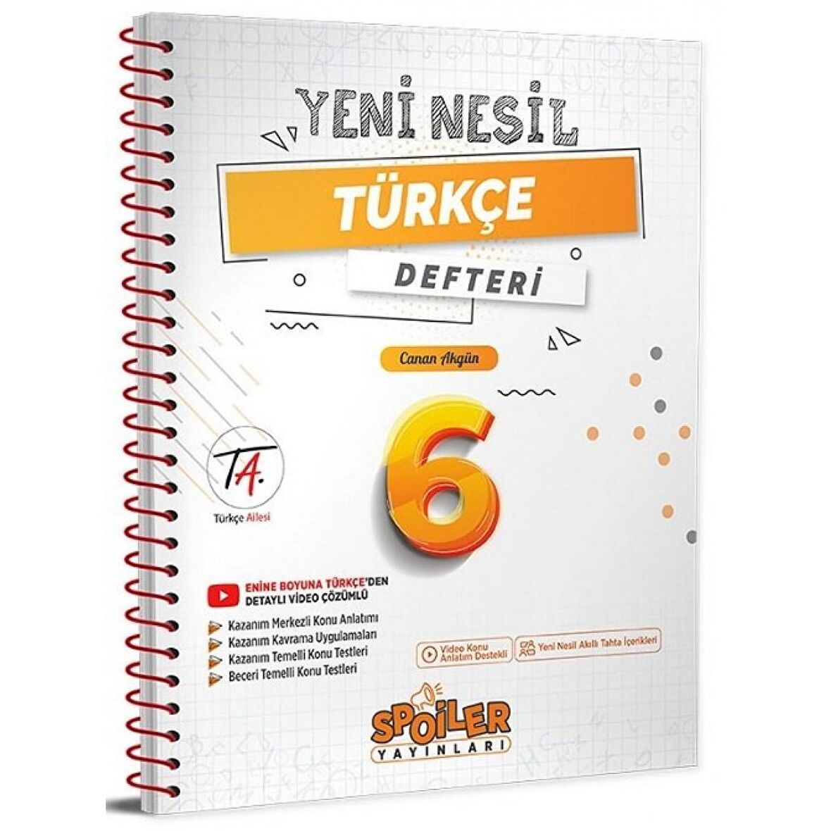 6. Sınıf Türkçe Yeni Nesil Defteri