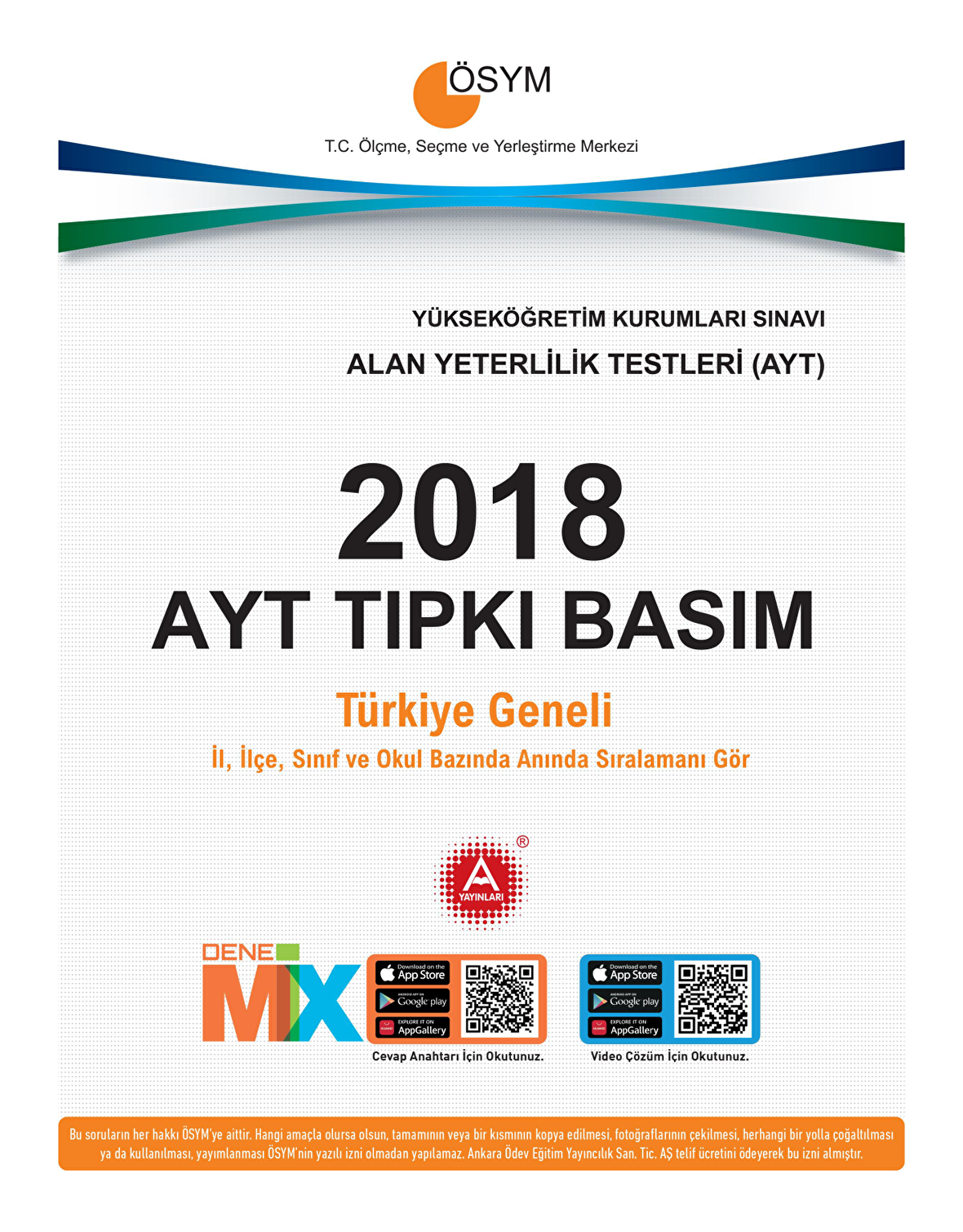 AYT 2018 Çıkmış Sorular