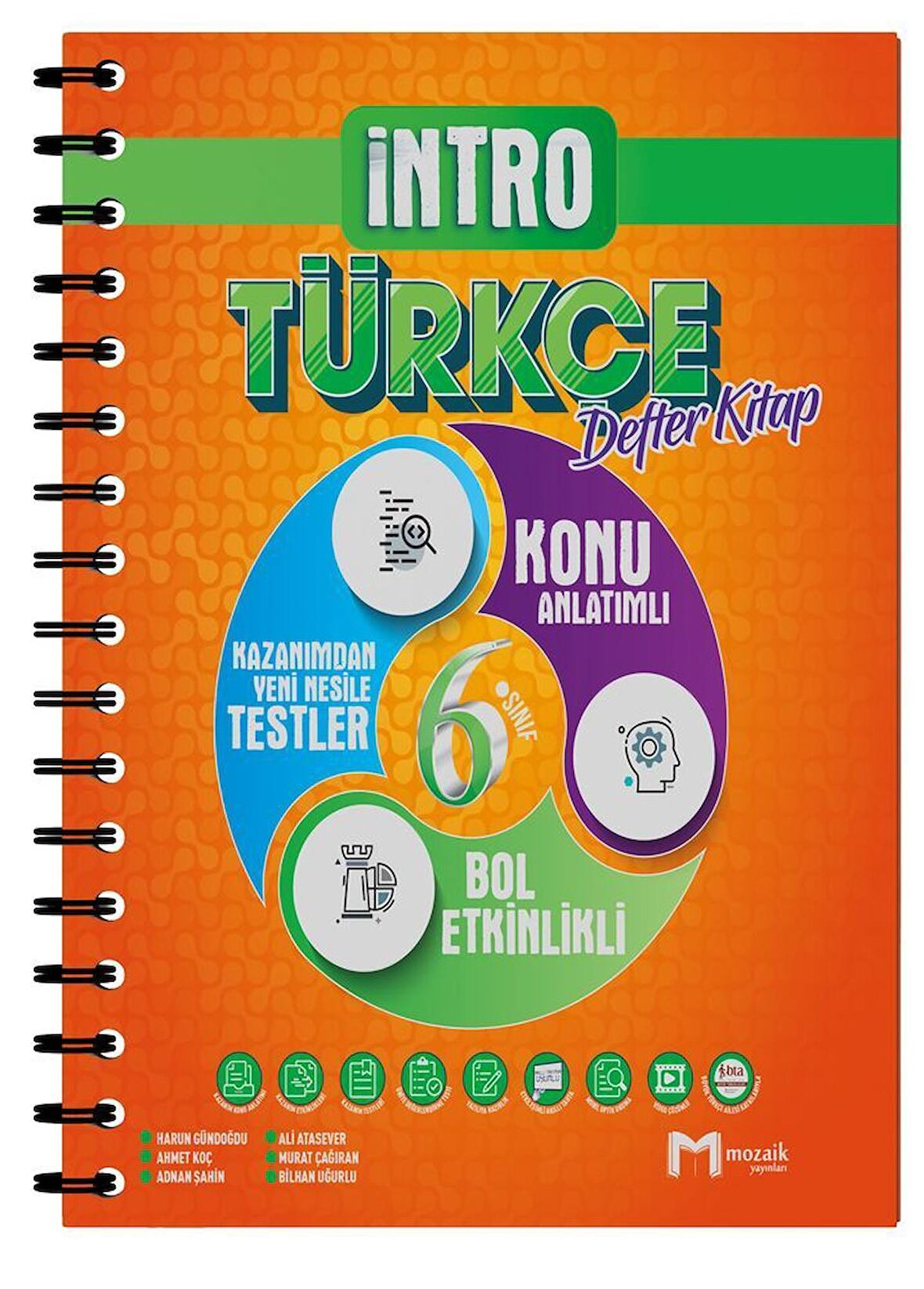 6. Sınıf Türkçe İntro Defter Kitap