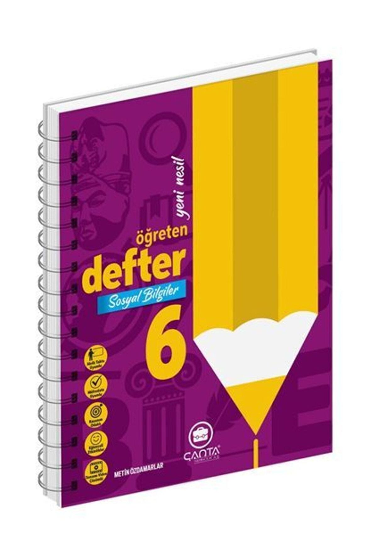 6. Sınıf Sosyal Bilgiler Okula Yardımcı Öğreten Defter