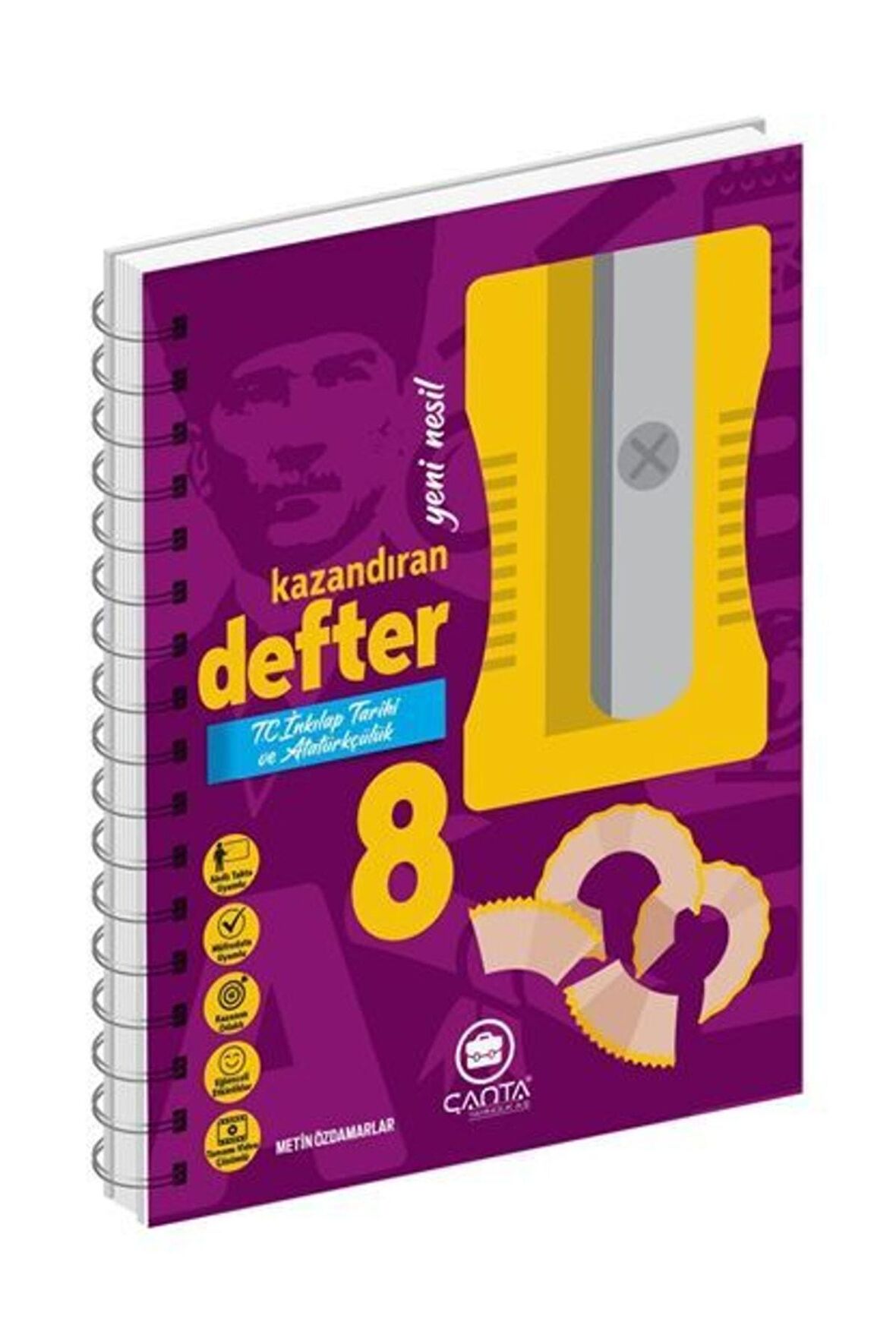 8. Sınıf T.C. İnkılap Tarihi ve Atatürkçülük Okula Yardımcı Kazandıran Defter