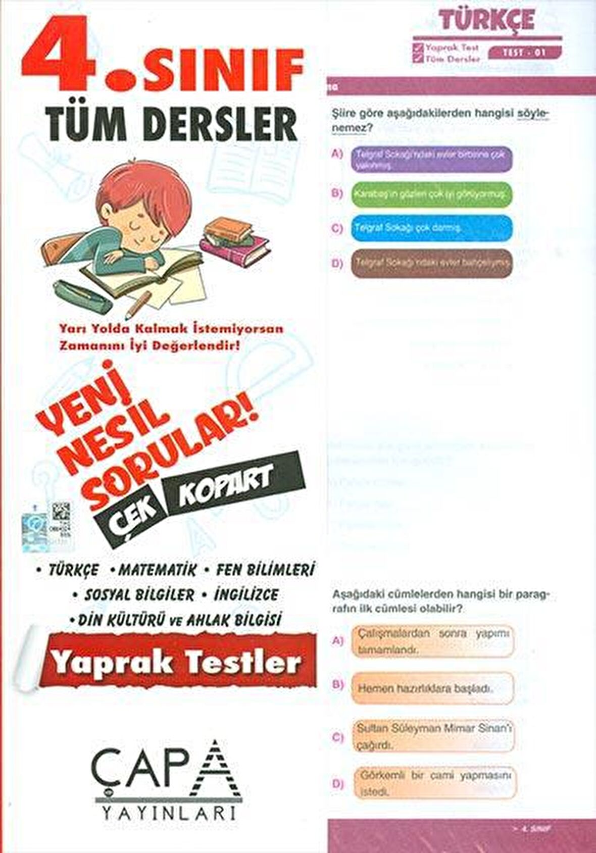 4. Sınıf Tüm Dersler Yaprak Test