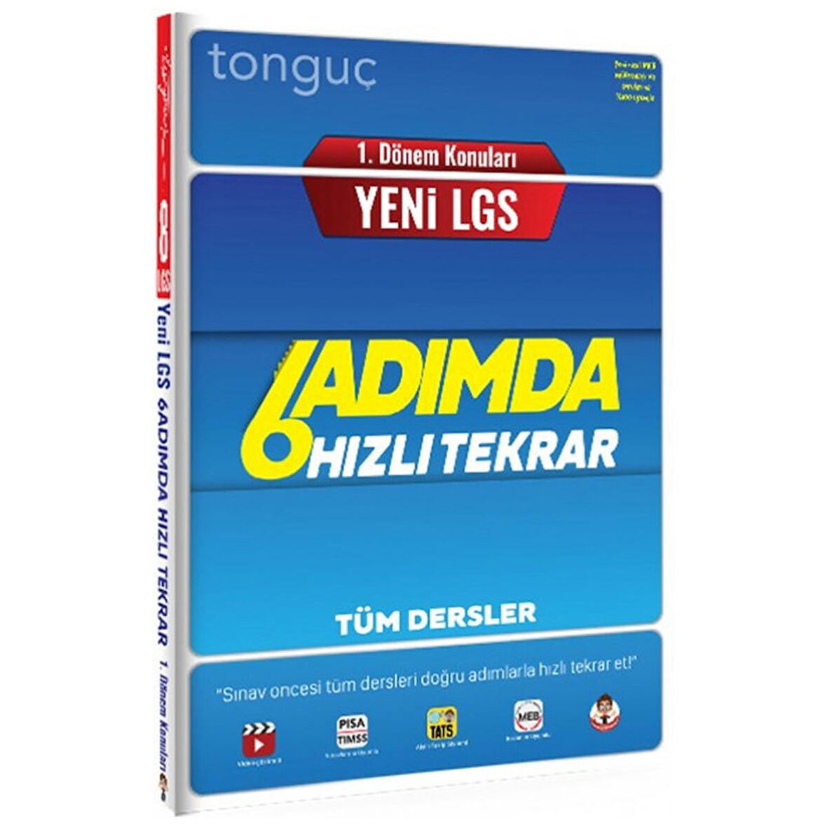Tonguç Akademi Yayınları 8. Sınıf LGS 1. Dönem Konuları Tüm Dersler 6 Adımda Hızlı Tekrar