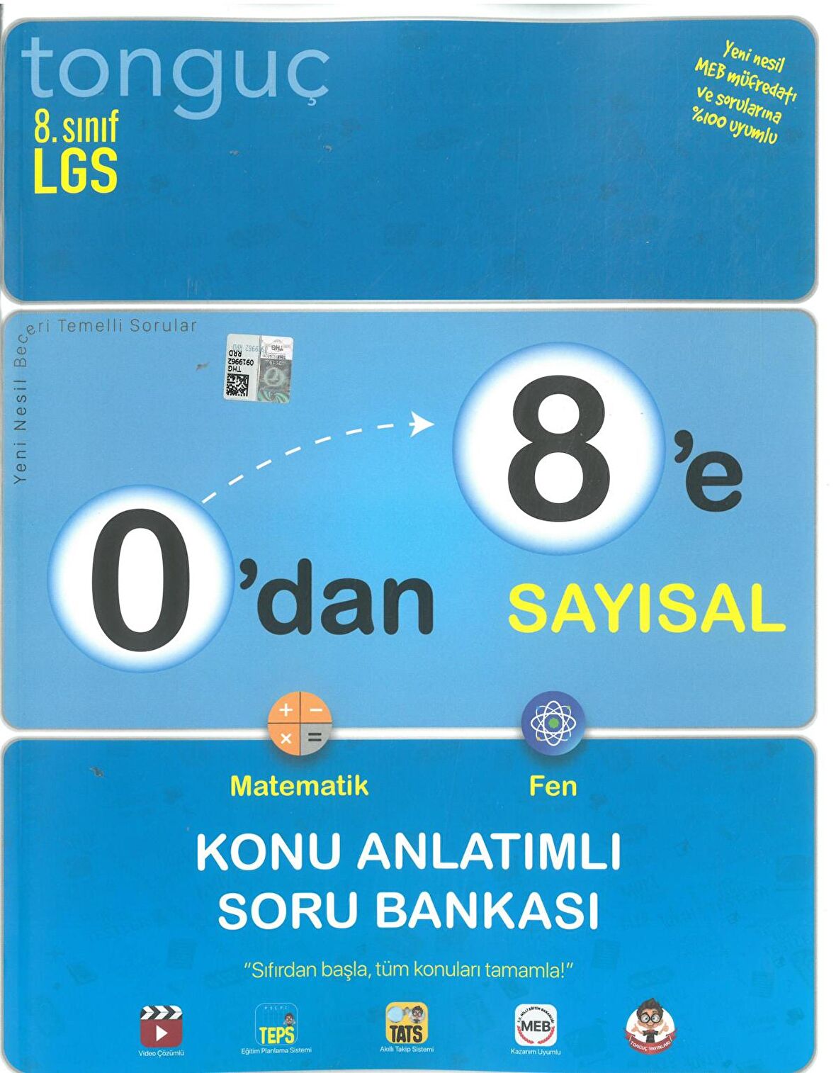 Tonguç  8. Sınıf 0’dan 8’e Sayısal Konu Anlatımlı Soru Bankası