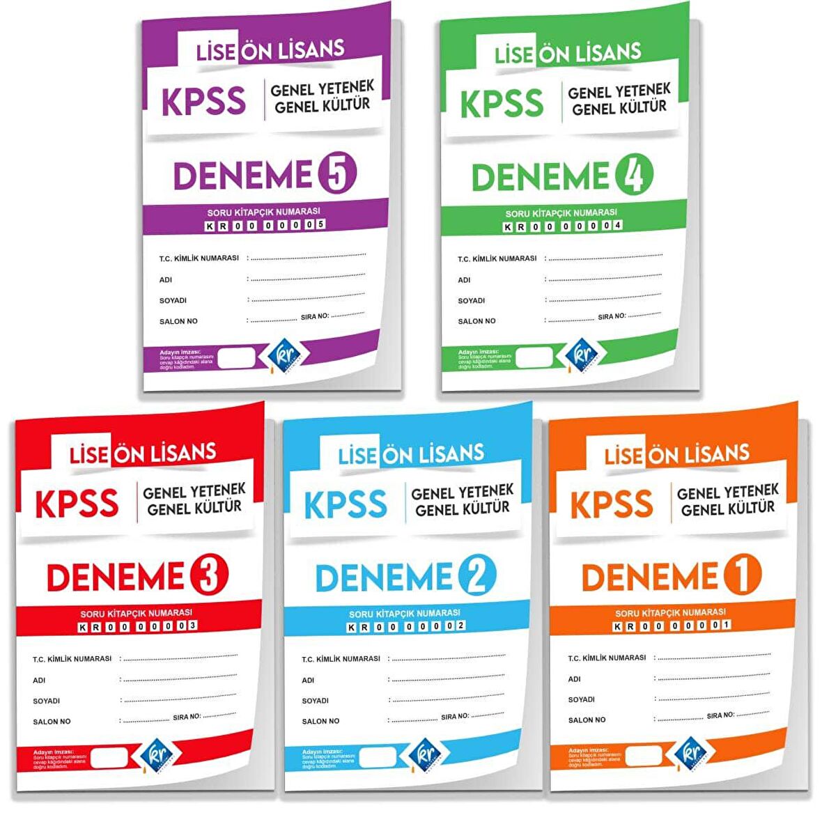 2024 KPSS Lise Önlisans Genel Yetenek Genel Kültür 5 li Deneme Paketi
