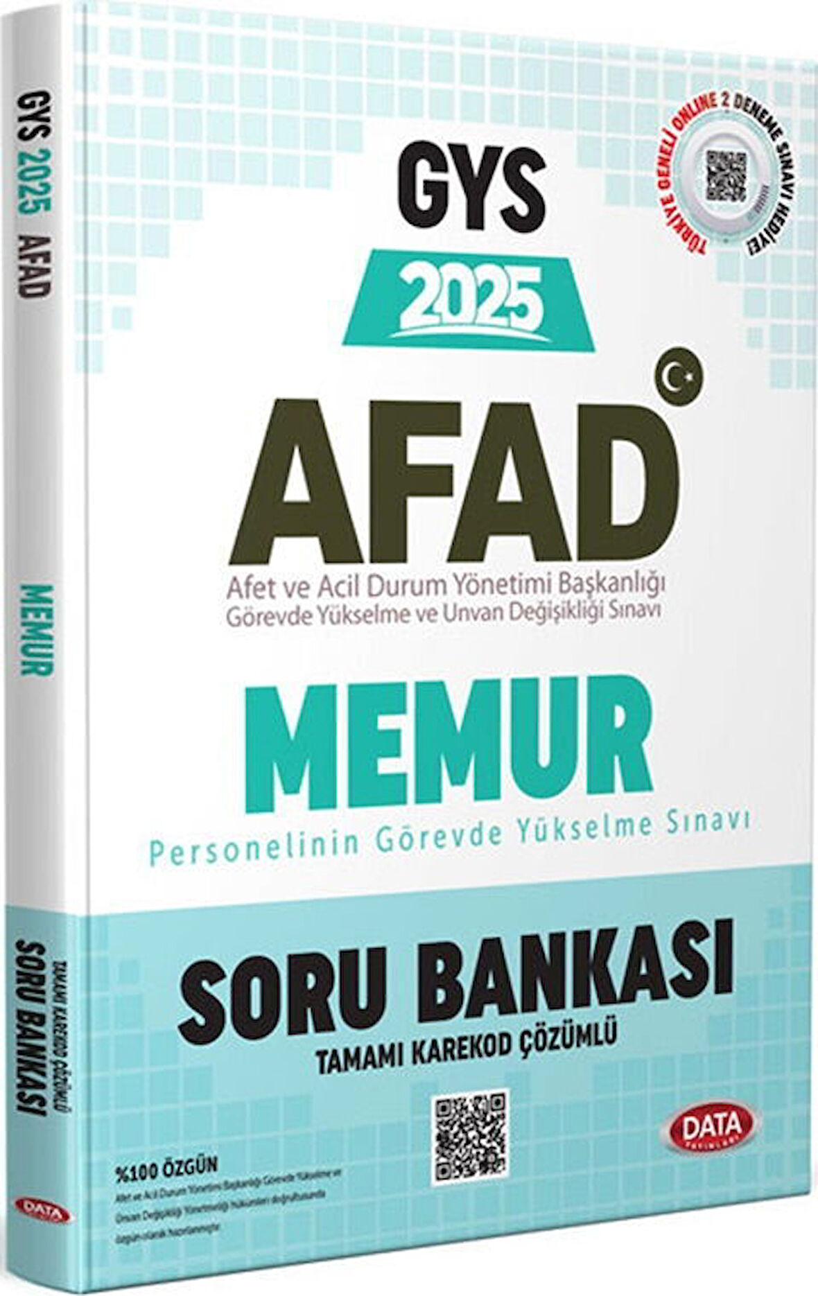 Data Yayınları 2025 GYS AFAD Memur Soru Bankası