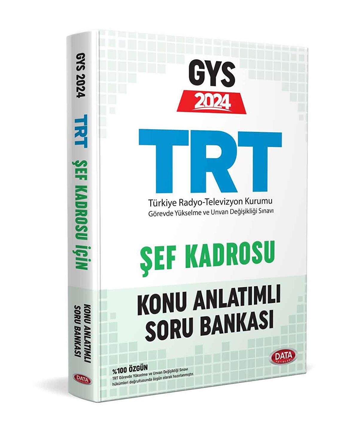 Data 2024 GYS TRT Şef Kadrosu Konu Anlatımlı Soru Bankası Görevde Yükselme Data Yayınları