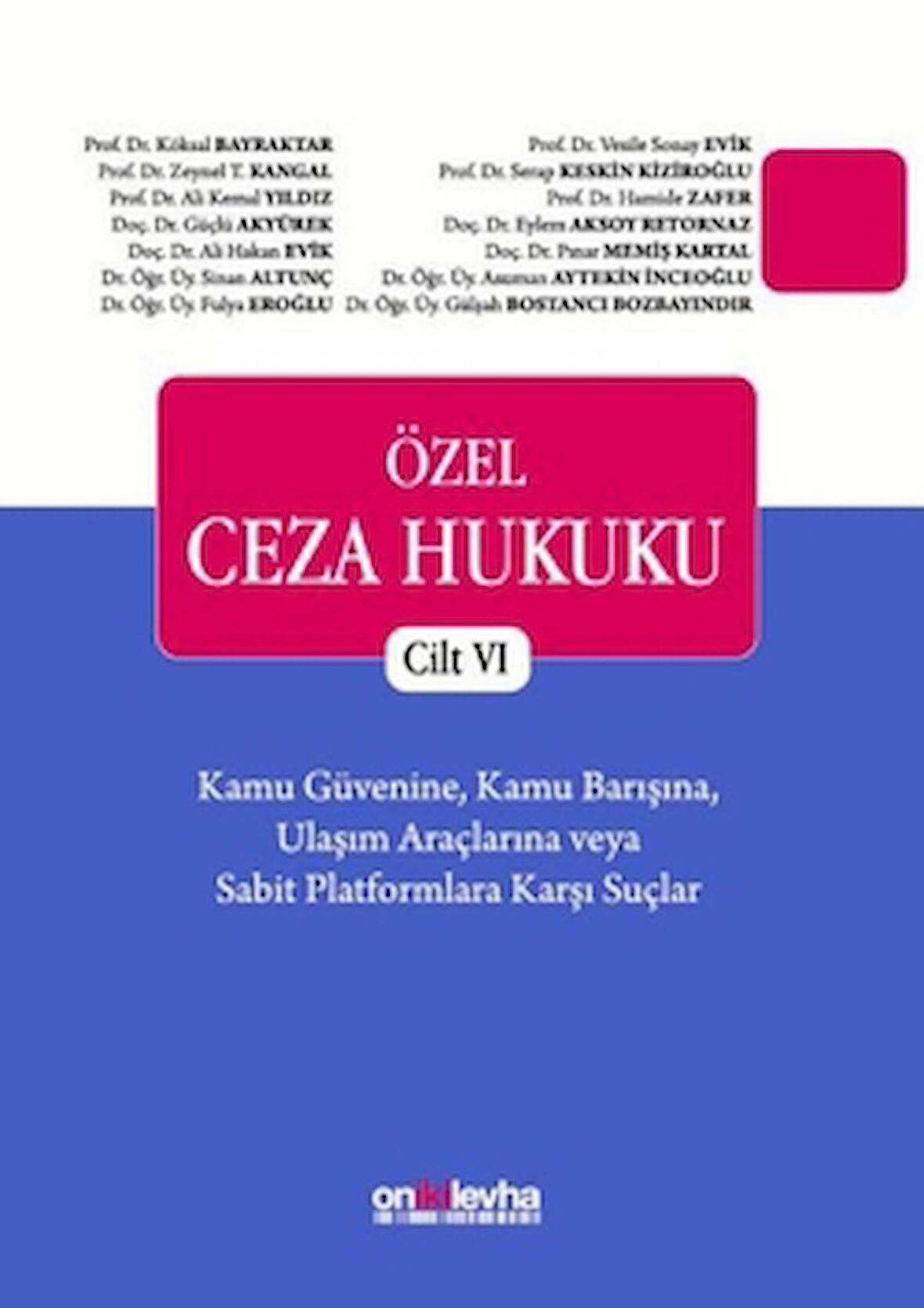 Özel Ceza Hukuku Cilt 6