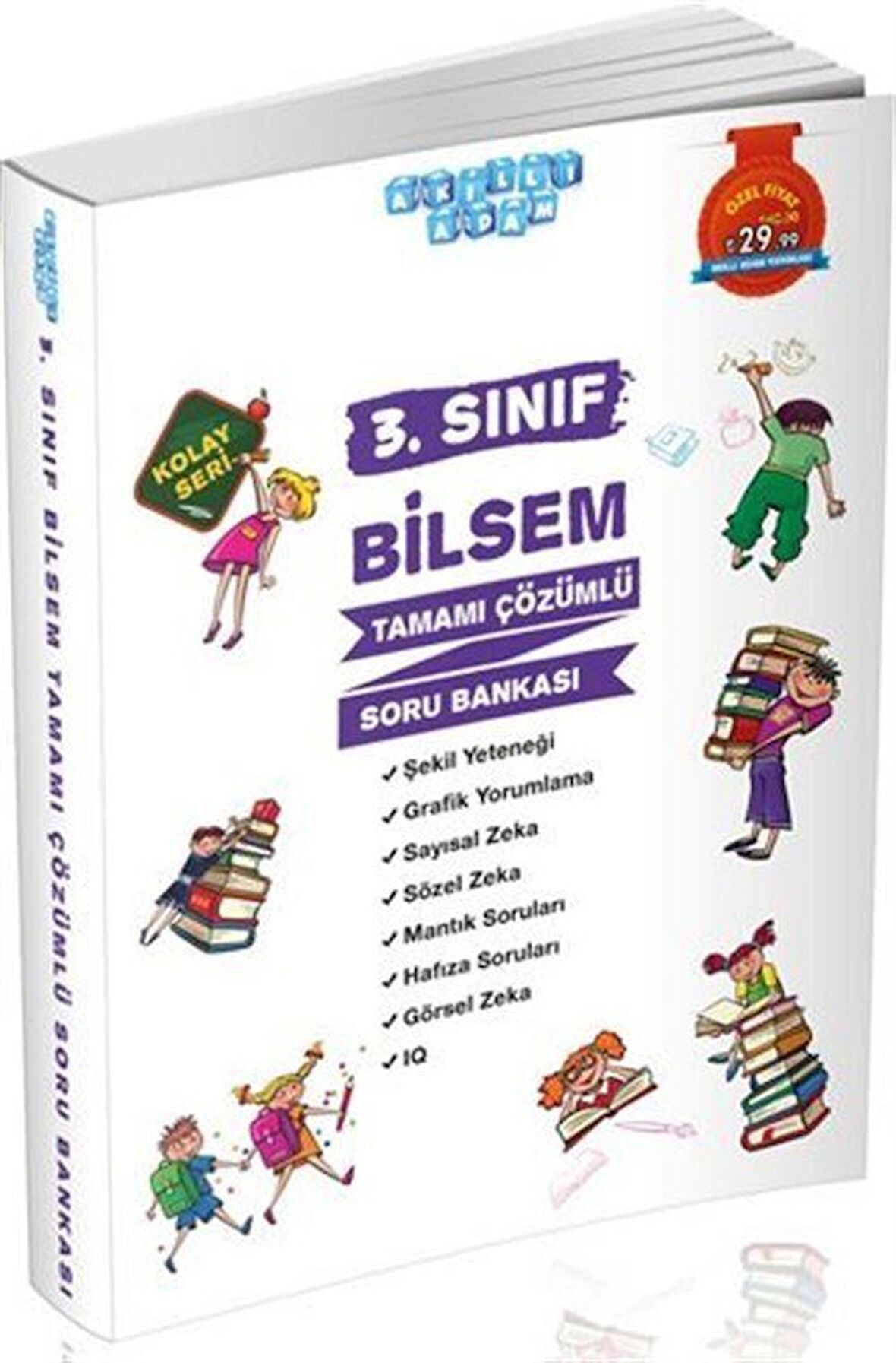 3. Sınıf Bilsem Tamamı Çözümlü Soru Bankası Kolay Seri / Kolektif