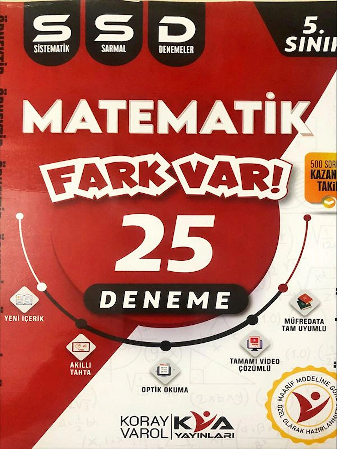 5.SINIF MATEMATİK 25 SİSTEMATİK SARMAL DENEME 2024 Maarif Modeli Müfredat