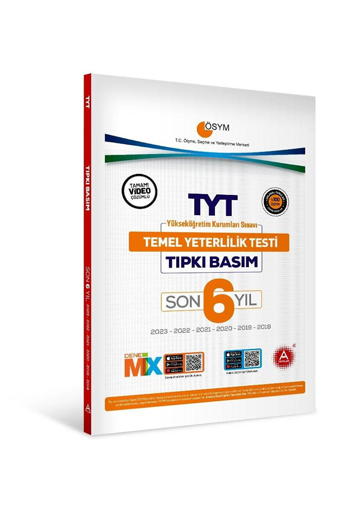 Son 6 Yıl TYT Tıpkı Basım Deneme Sınavı Bire Bir ÖSYM Çıkmış Sorular