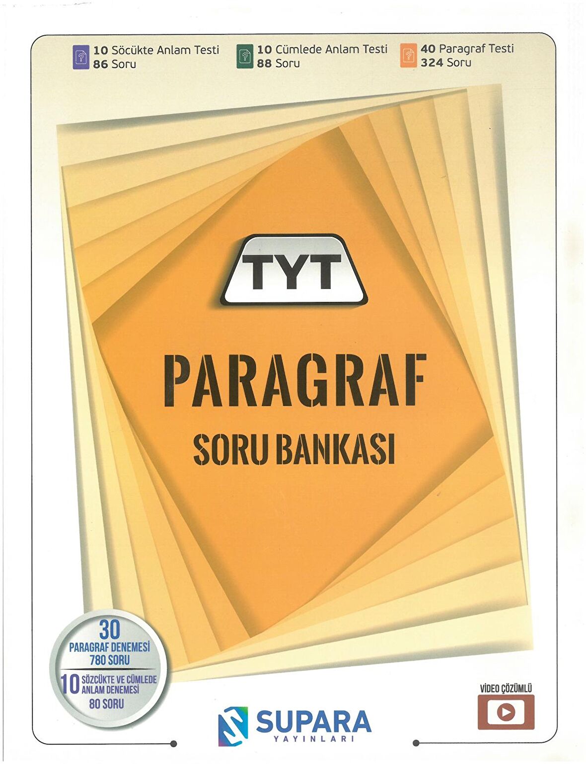TYT Paragraf Soru Bankası Yeni Bol Denemeli