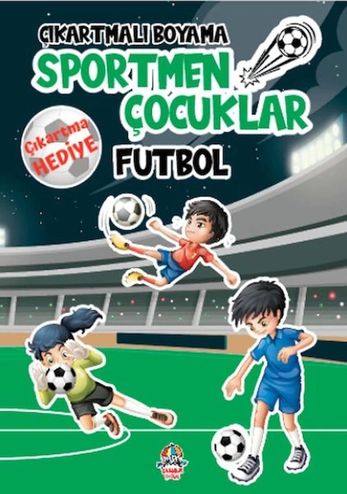 Çıkartmalı Boyama - Sportmen Çocuklar - Futbol