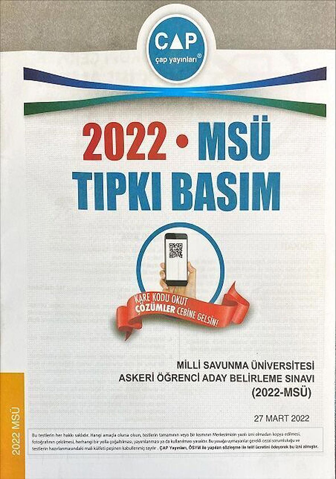 2022 MSÜ Tıpkı Basım Çıkmış Sorular