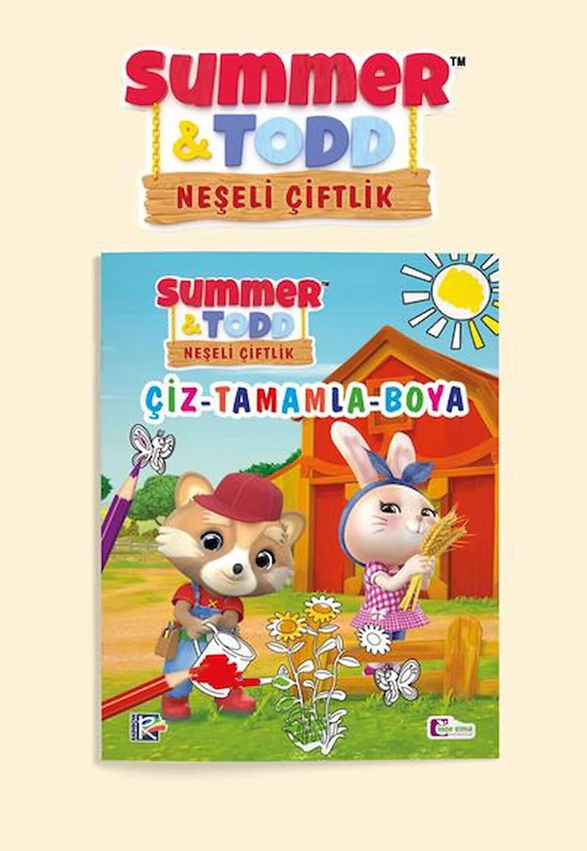 Summer, Todd Neşeli Çiftlik ÇİZ- TAMAMLA- BOYA Mor Elma Yayıncılık
