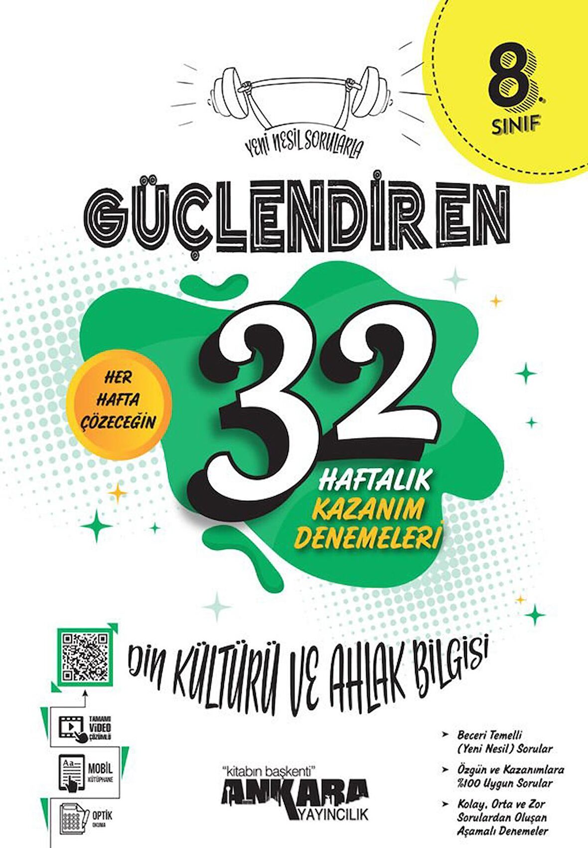 8. Sınıf Güçlendiren 32 Haftalık Din Kültürü ve Ahlak Bilgisi Kazanım Denemeleri