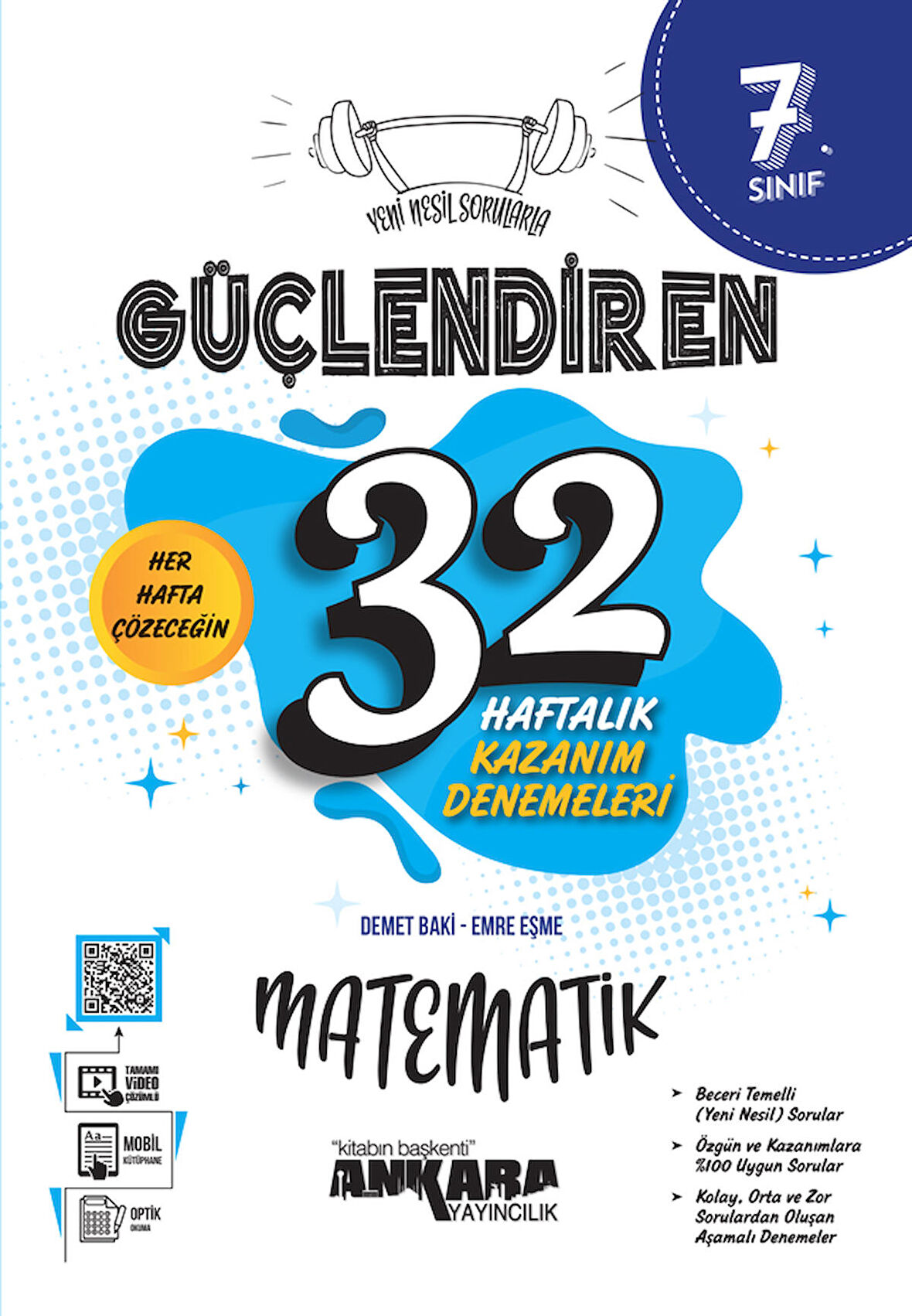 7. Sınıf Güçlendiren 32 Haftalık Matematik Kazanım Denemeleri